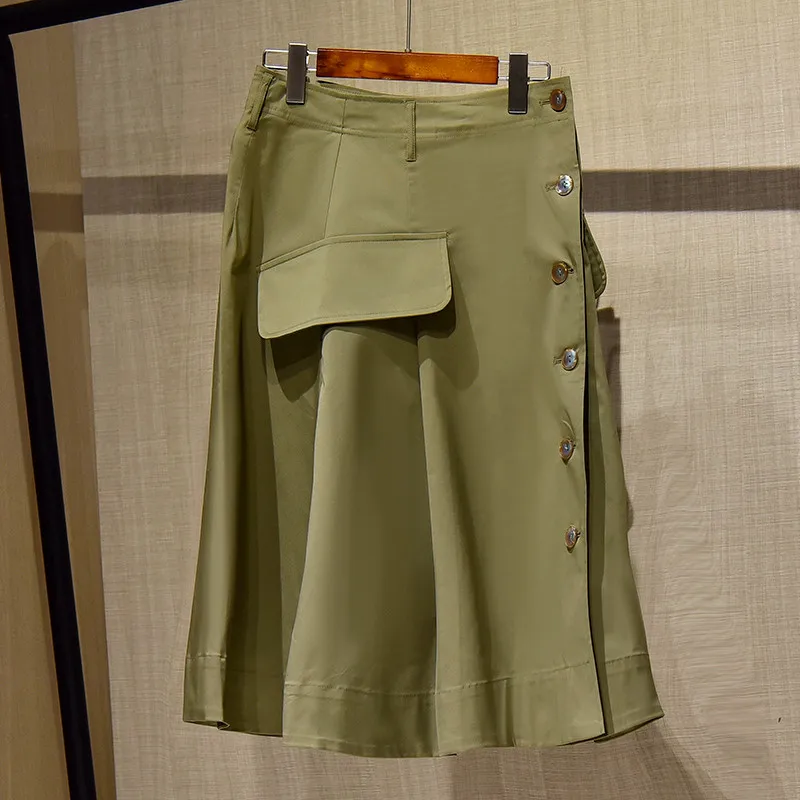 

High Street Fashion Spring Runway Two Piece Outfits Women Elegant Designers Striped Knitted Top and Midi Skirt Suit Sets