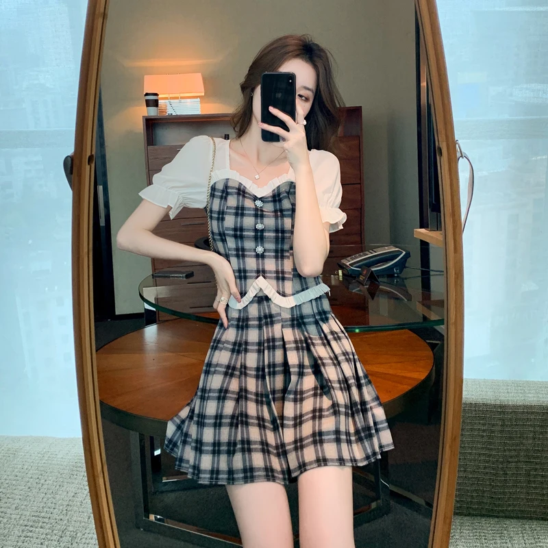 : Для 2021 Блузка + юбки комплект из 2 предметов женское летнее платье для женщин