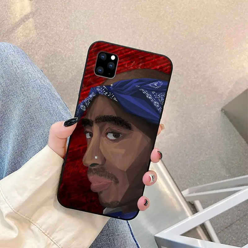 

2Pac Tupac Amaru Shakur Phone Case For iphone 5s 6 7 8 11 12 plus xsmax xr pro mini se Cover Fundas Coque