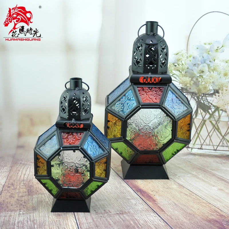 Подвесная металлическая морокканский подсвечник Nordic Стекло Творческий