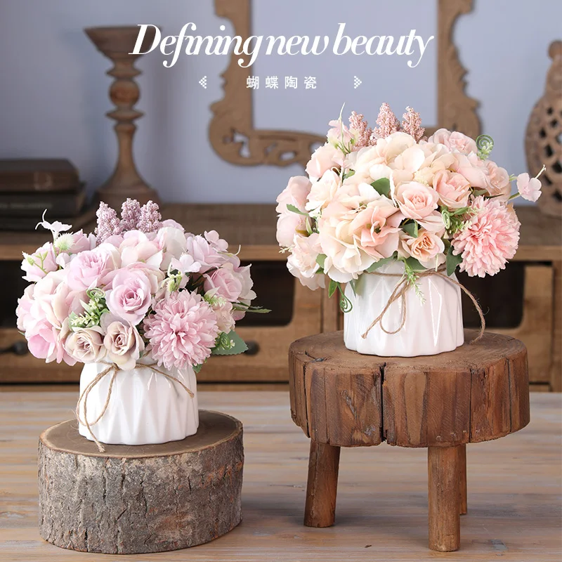 Набор горшков для цветов в Европейском стиле искусственный набор ваза