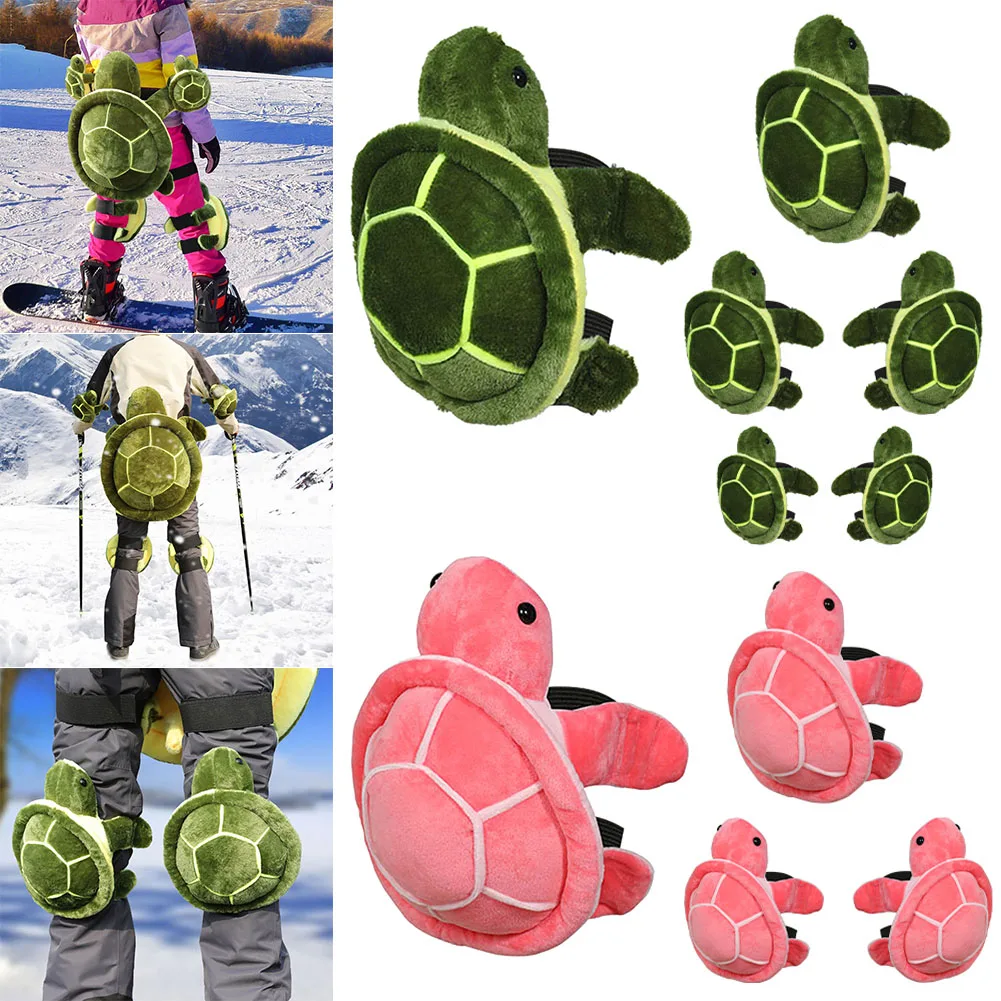 

Hips Pad Knee Protector Cute Tortoise Pad for Ski Skating Ski Shatter-resistant Pad Protector P9