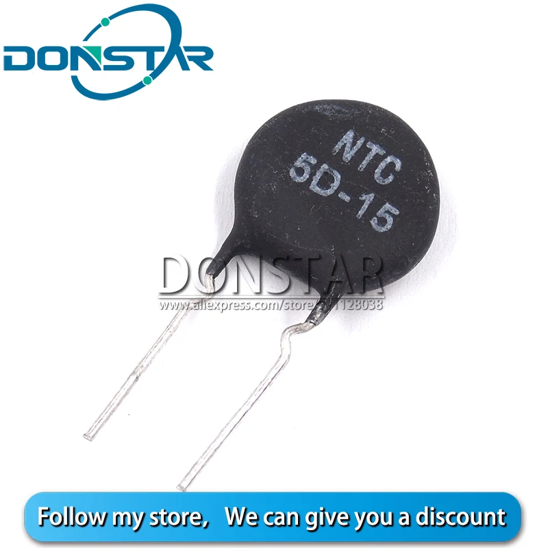 

10PCS NTC 5D-15 5D15 NTC5D-15 DIP-2 Thermal Resistor New