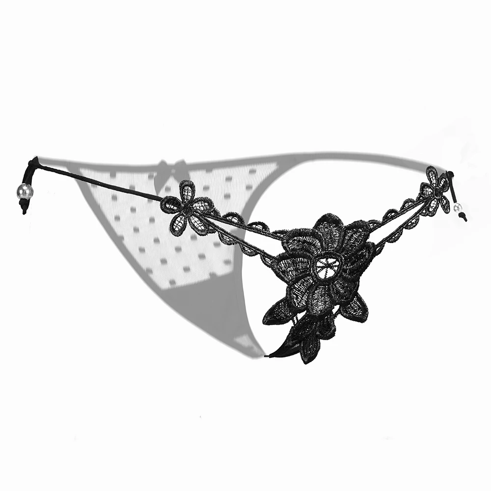 Горячая сексуальная выдолбленные вышитые трусы женские прозрачные сетчатые
