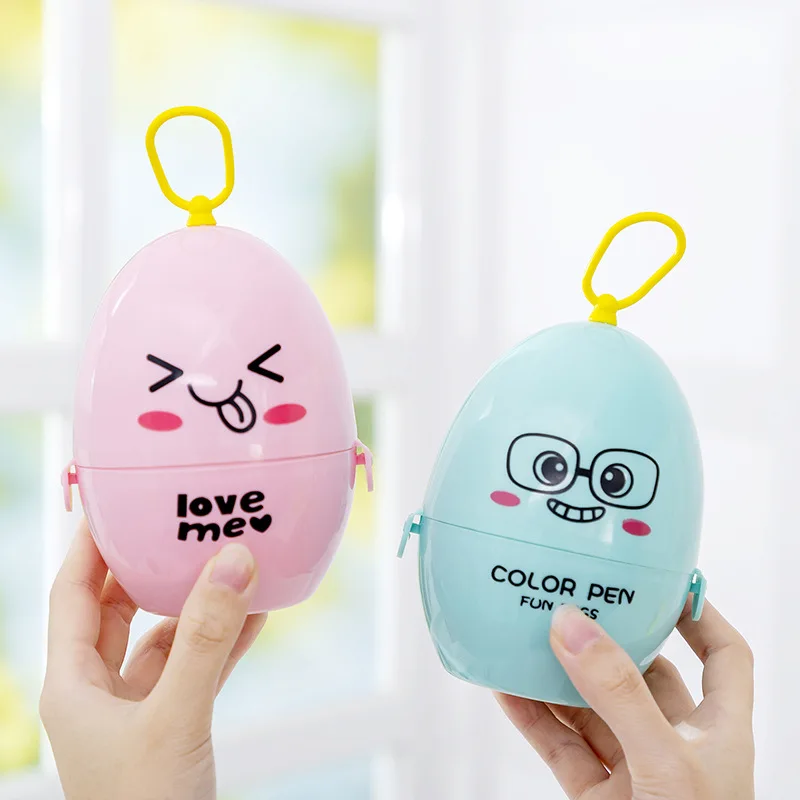 12 цветов милая ручка-яйцо для рисования акварельная ручка кисть подарок на день