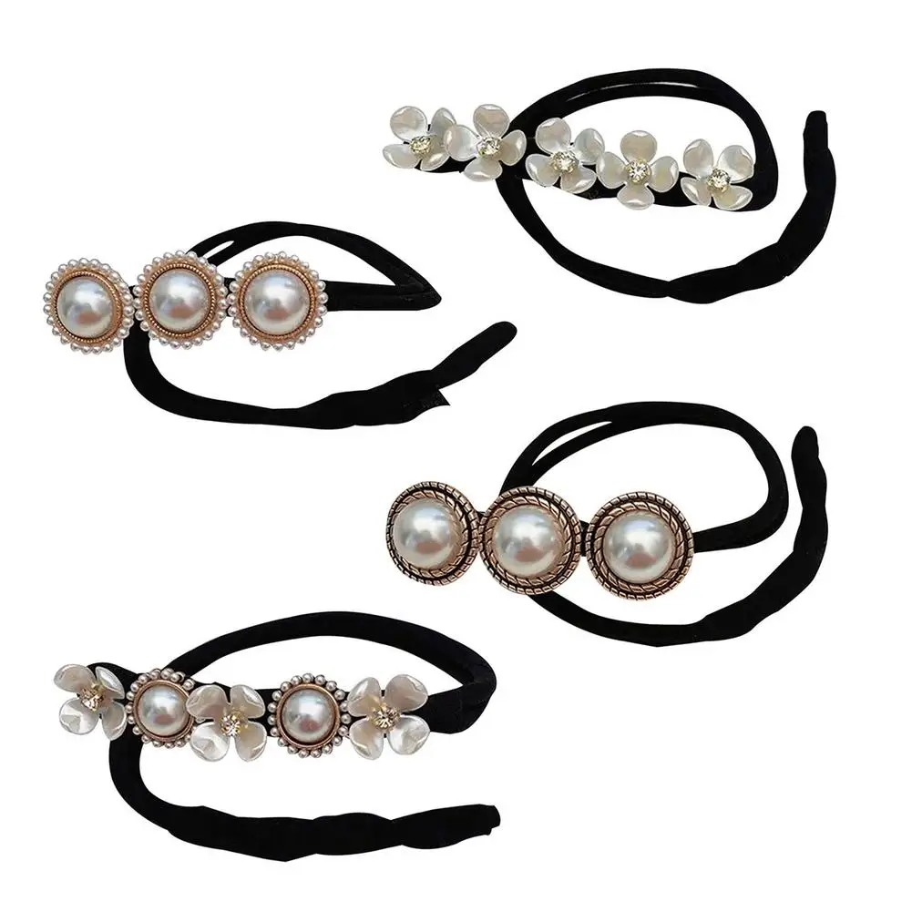 

Vintage Shell Pearl Hairpin Bun Hairstyle Hair Stick Women Elegant Hair Scrunchies Flower Hair Maker Tools Hair Accessories