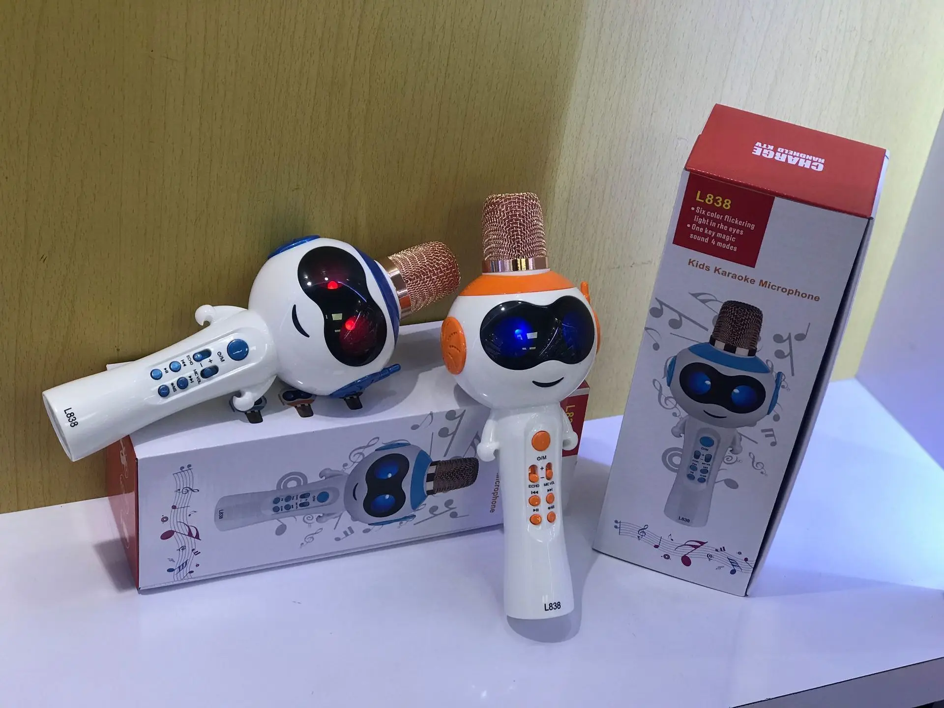 Микрофон для караоке, беспроводной детский микрофон с bluetooth-динамиком, портативная Портативная Игрушка, караоке машина, подарки для мальчиков и девочек