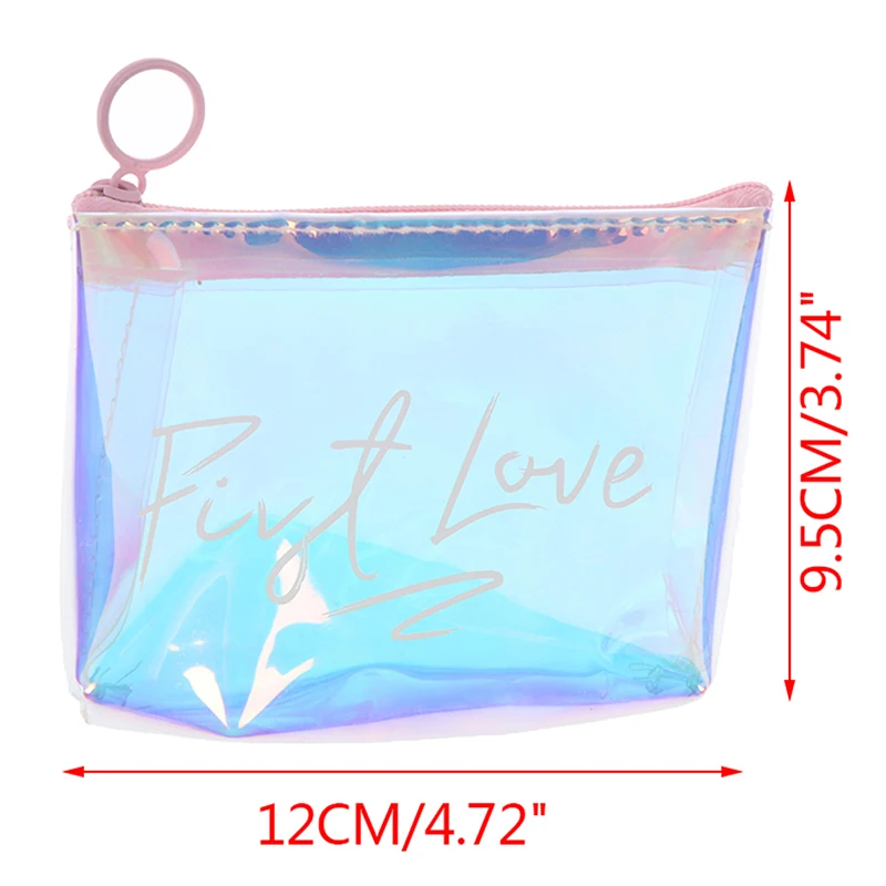 

1PCS Fashion Womens Lady Kid Coin Wallet PVC Lady Small Mini Coin Pouch Zipper Money Key Earphone Line Coin Holder Purse