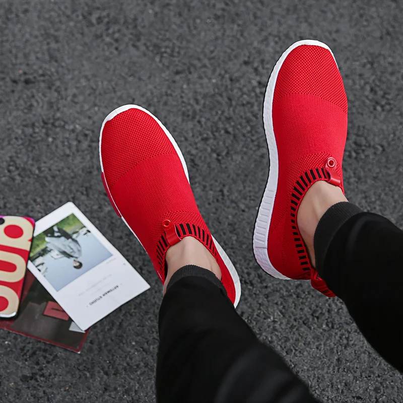 Hot Sale Running Shoes Light Breathable Comfortable Non-slip Men's Sneaker Casual Wear-resisting Outdoor Walking Men Sport Shoes