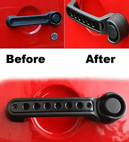 WHDZ для 2007-2015 Jeep Wrangler JK Unlimited передняя дверь и задняя алюминиевая ручка захвата