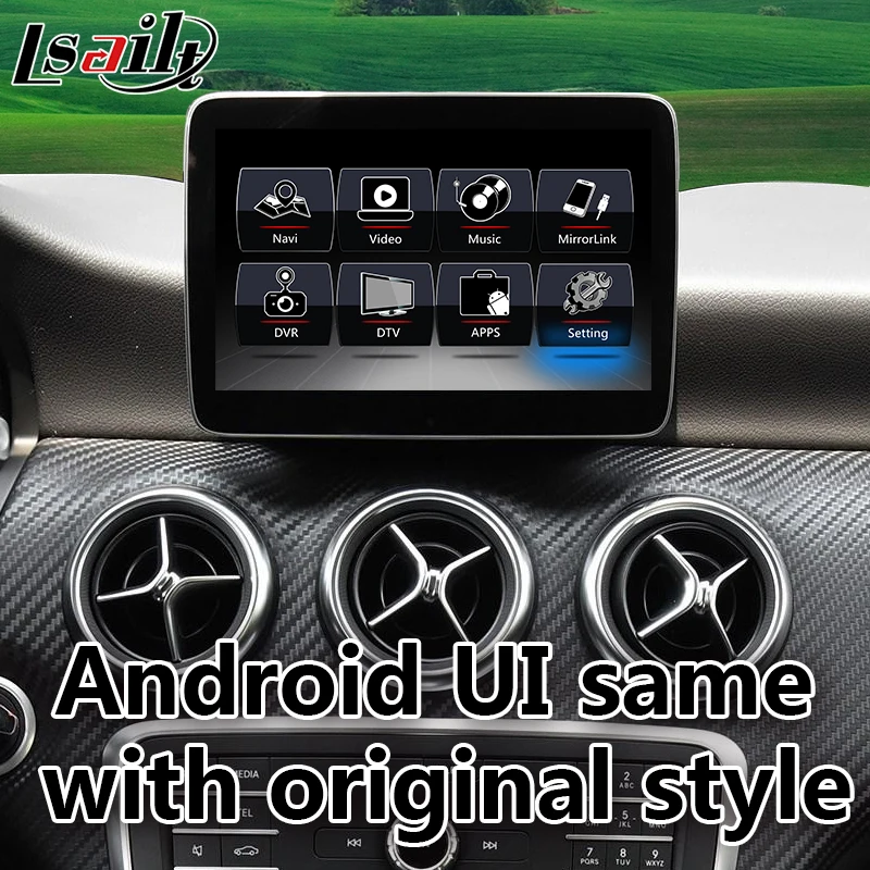LsailtAndroid 7 1 GPS навигация видео Интерфейс коробка для Mercedes Benz 2015-2019 NTG5.0-5.4