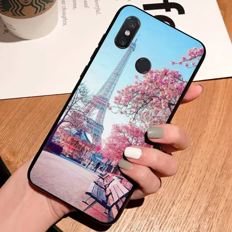 

Romantic Paris Eiffel Tower Phone Case For Xiaomi Redmi note 7 8 9 t k30 max3 9 s 10 pro lite