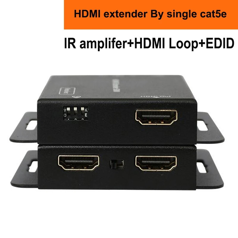 HDMI-расширитель разветвитель cat5E/6 UTP кабель HDMI ИК-расширитель с петлей и