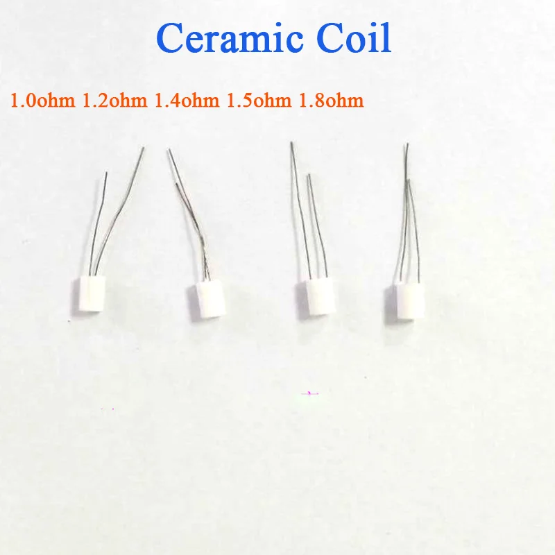 10 шт./упак. предварительно изготовленная керамическая катушка 1.0ом 1.2oh 1.4ohm