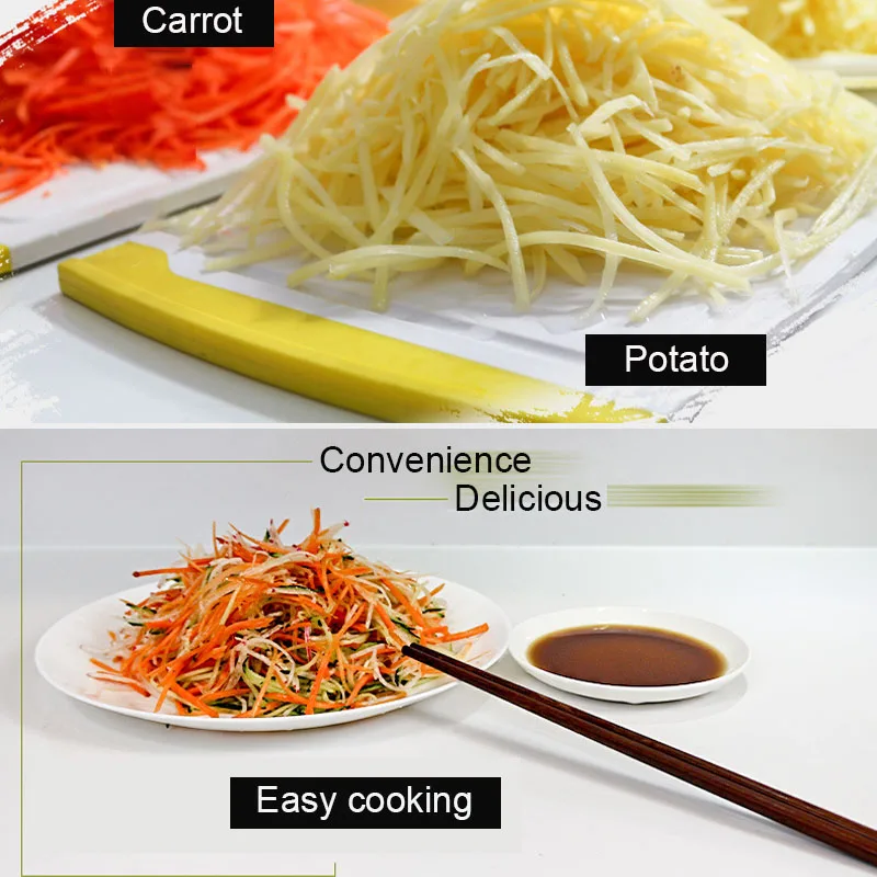 Ручной измельчитель овощей со стальным лезвием мандолина слайсер для продуктов