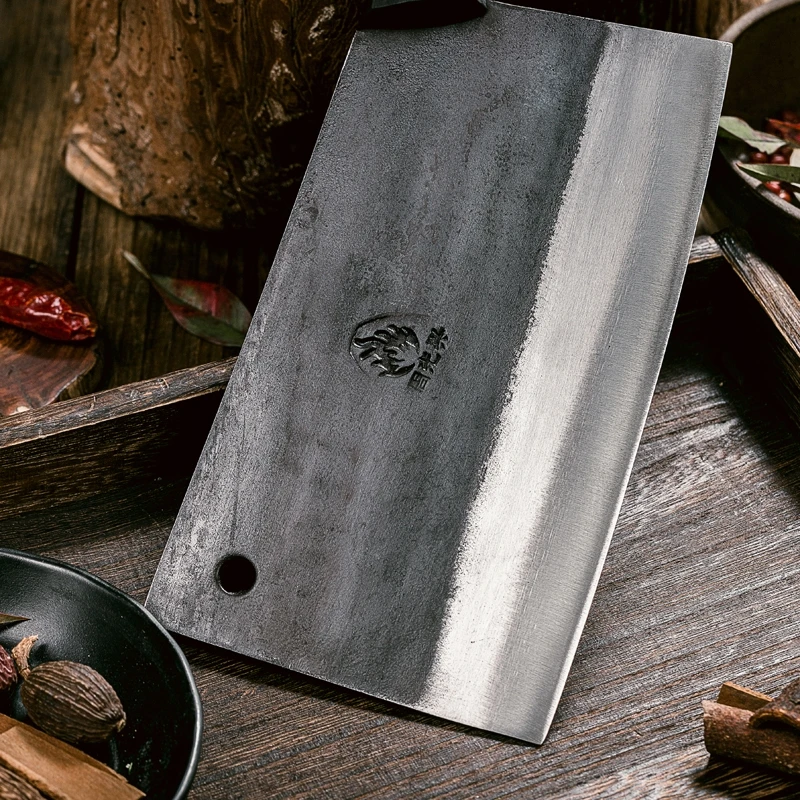 Ручной Кованый нож-измельчитель из высокоуглеродистой стали нож для убоя и