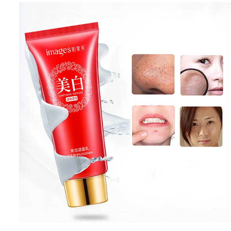 

Глубокое Очищающее Отбеливающее средство для лица с изображением сужает поры