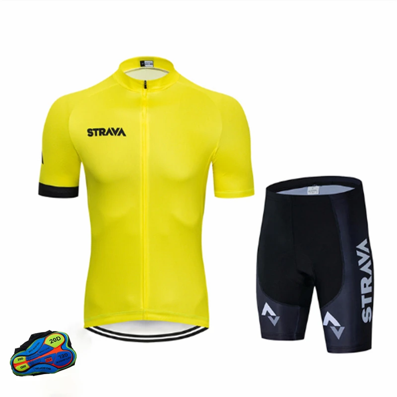 

Sports Suit Quick Dry Breathable MTB Bicycle Clothing Uniform Pro set Strava Cycling Jersey Set Summer Men Bike Clothes Outdoor