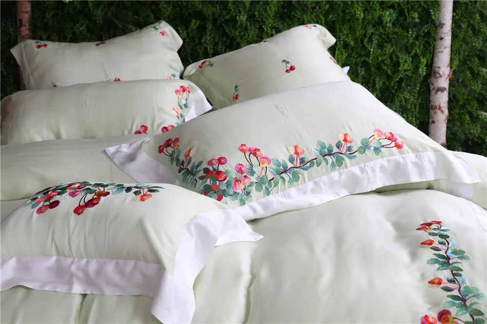 2019 сезон: весна–лето светильник зеленый 60 Двусторонняя Тенсел набор из четырех