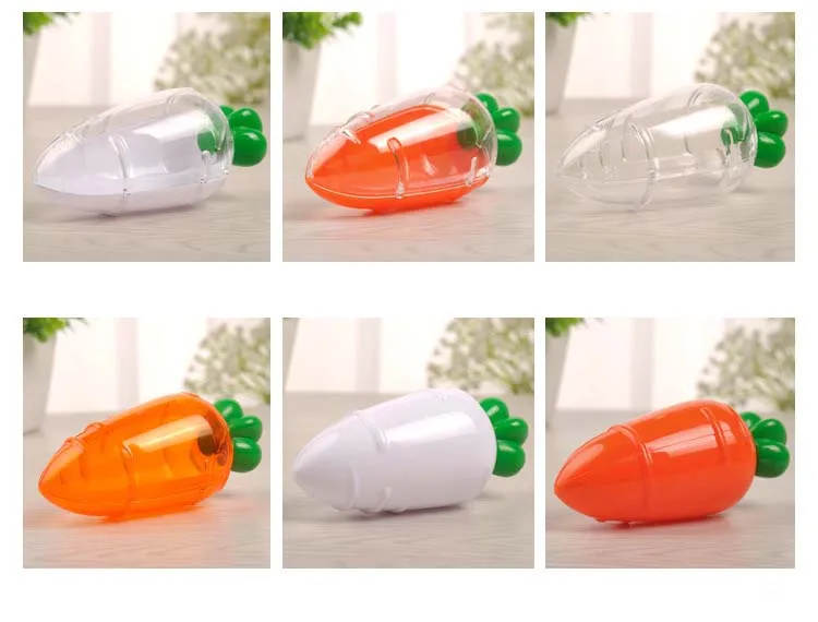 

Carrot Shaped Candies Filled Sugar Toy Candy Box Food Grade Plastic Transparent Gift Boxes Package Birthday Easter
