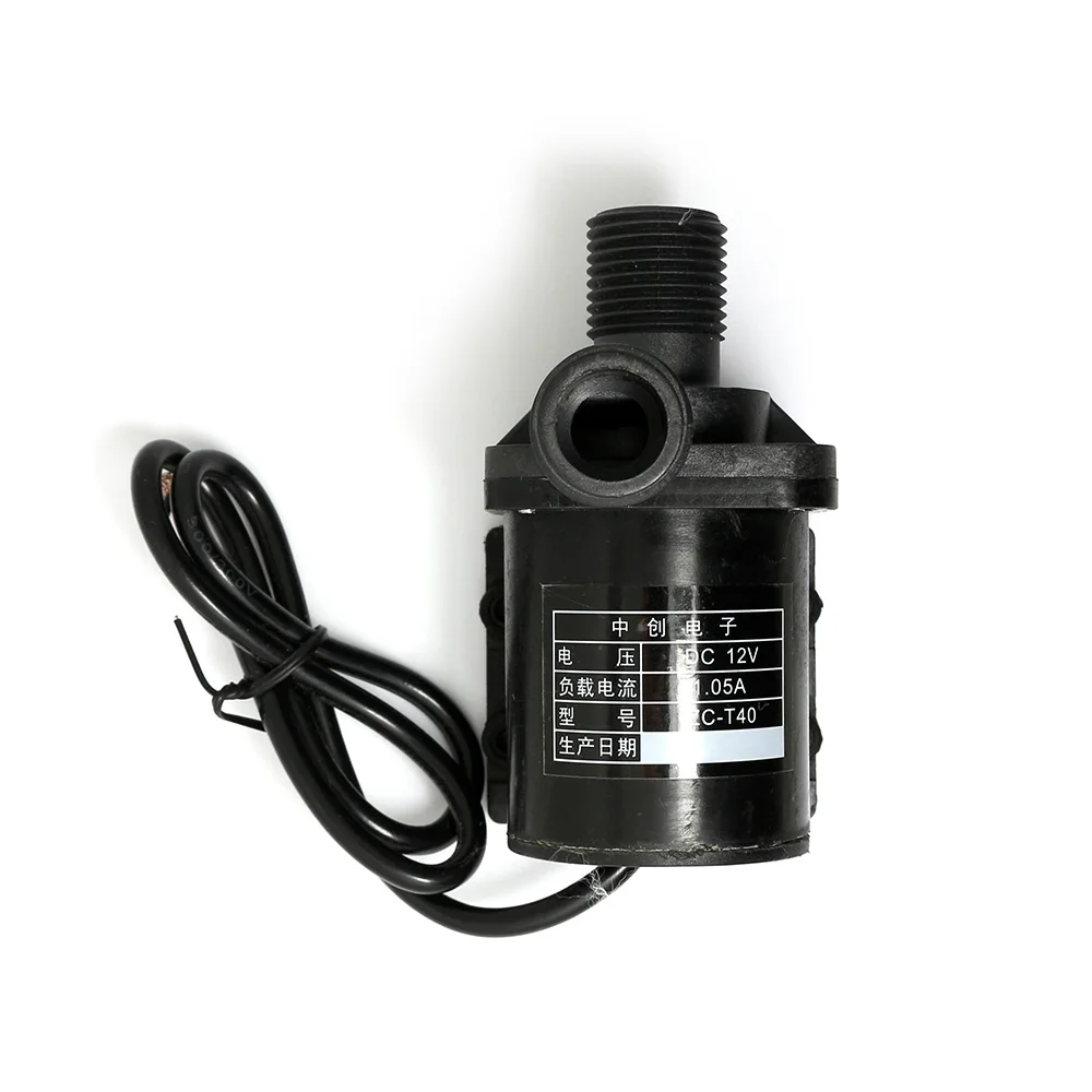 ZC-T40 12V DC мини Бесщеточный Магнитный Водяной насос (высокая температура 100