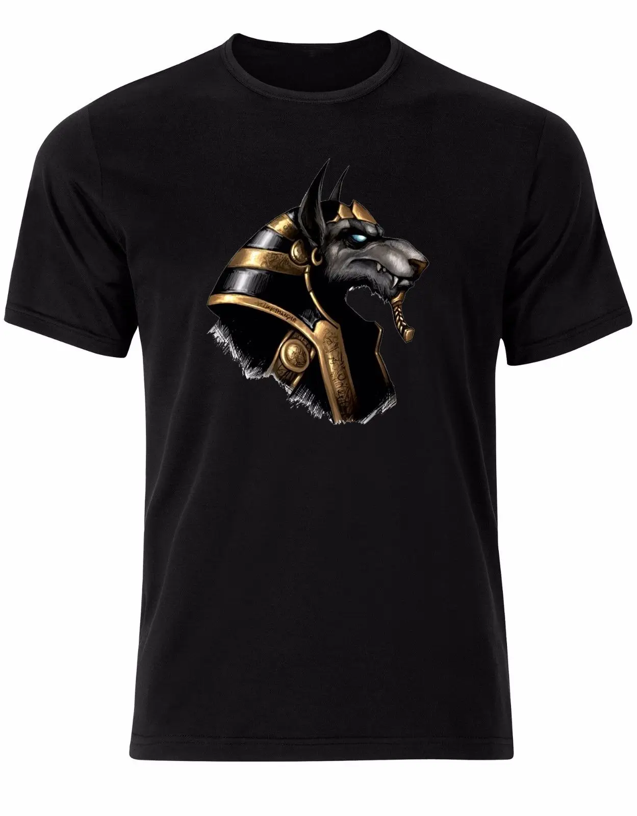 Anubis Египетский бог готический наездник Мужская футболка s классная Повседневная