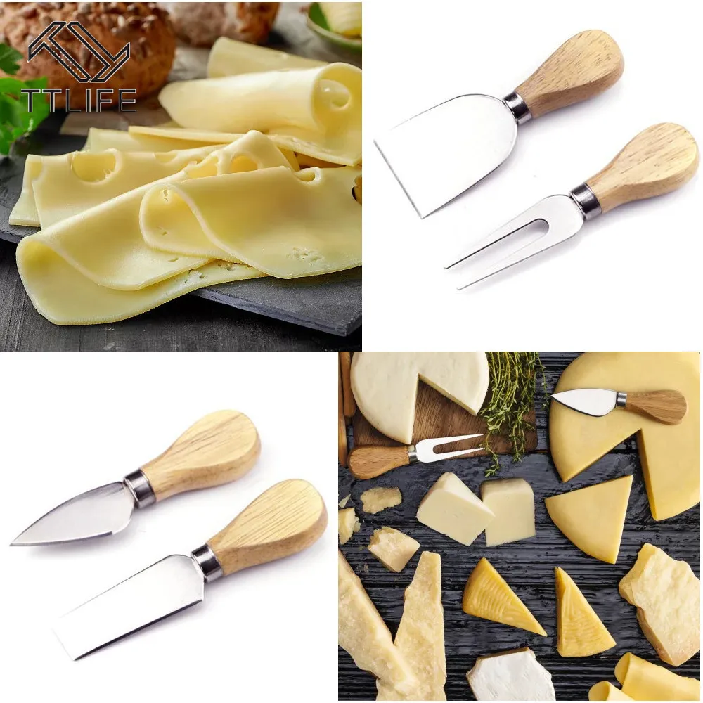 Набор ножей с деревянной ручкой комплект из 4 резцов карда дуба бамбука сыра