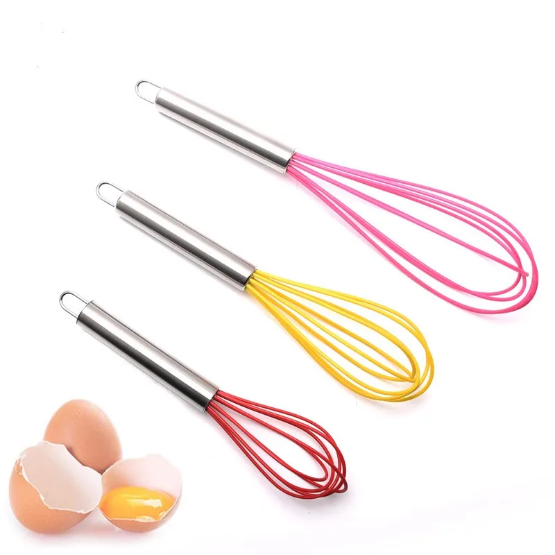 Новый ручной венчик для яиц ручка силиконовая быстрая проволока Миксер мыло рук