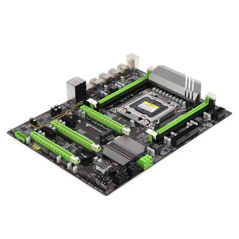 Процессор X79 Turbo moederbord LGA2011 ATX USB3.0 SATA3 PCI E NVME M.2 SSD ondersteuning REG ECC geheugen en Xeon E5|Сенсорный