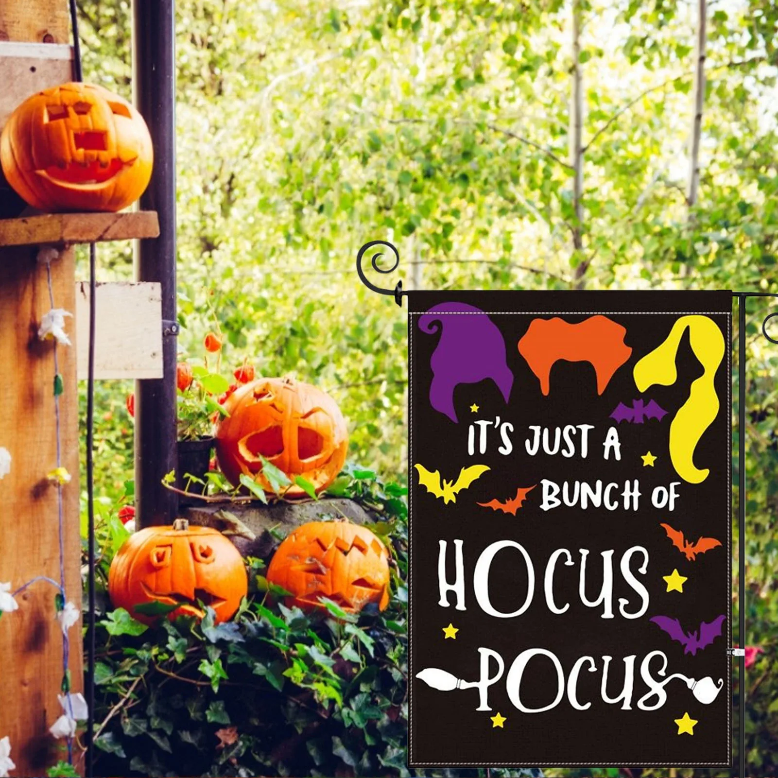 Украшение на Хэллоуин флаг двор сад подвесной баннер ведьма это просто куча