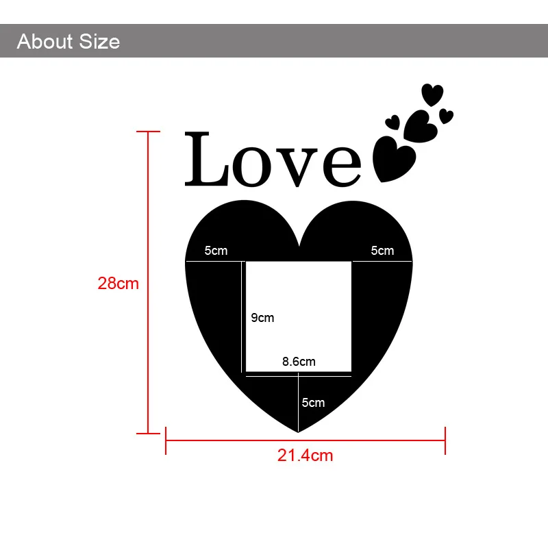 Наборы акриловых 3D зеркальных отражающих наклеек для выключателей декоративные