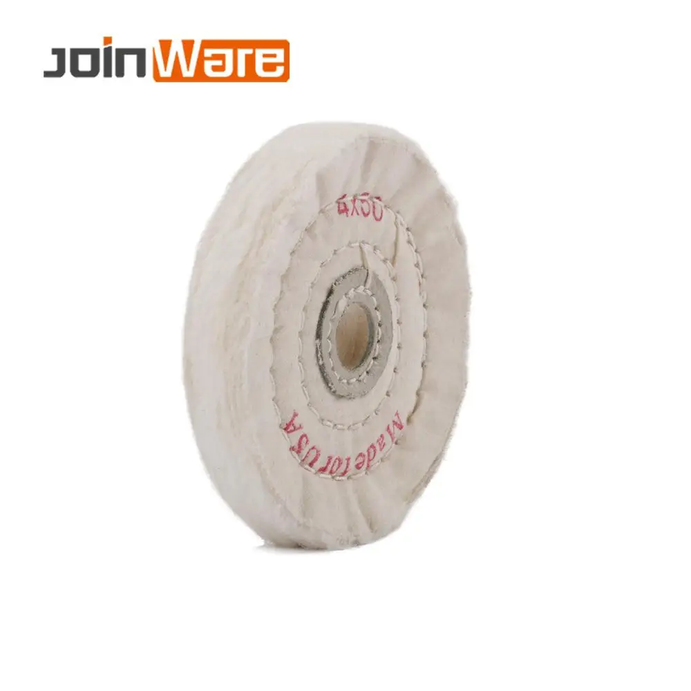 

5Pcs 4" 100mm White Soft Cloth Polishing Wheel Buffing Pads For Jewelry 50 Plys
