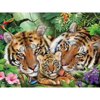 5d new diamond painting tiger diy diamond rhinestone embroidery animals cross stitch decoration full squareround drill