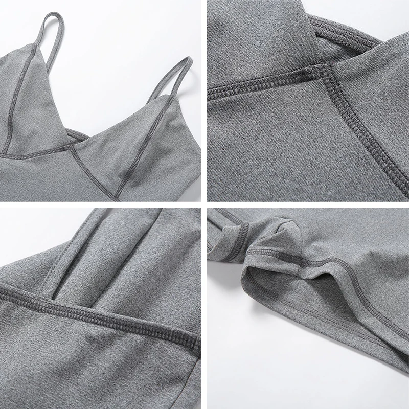 

Sexy V-Neck Women's Jumpsuit Summer Suspenders Push Up Female Rompers 2020 Fashion Casual Workout Women Jumpsuit