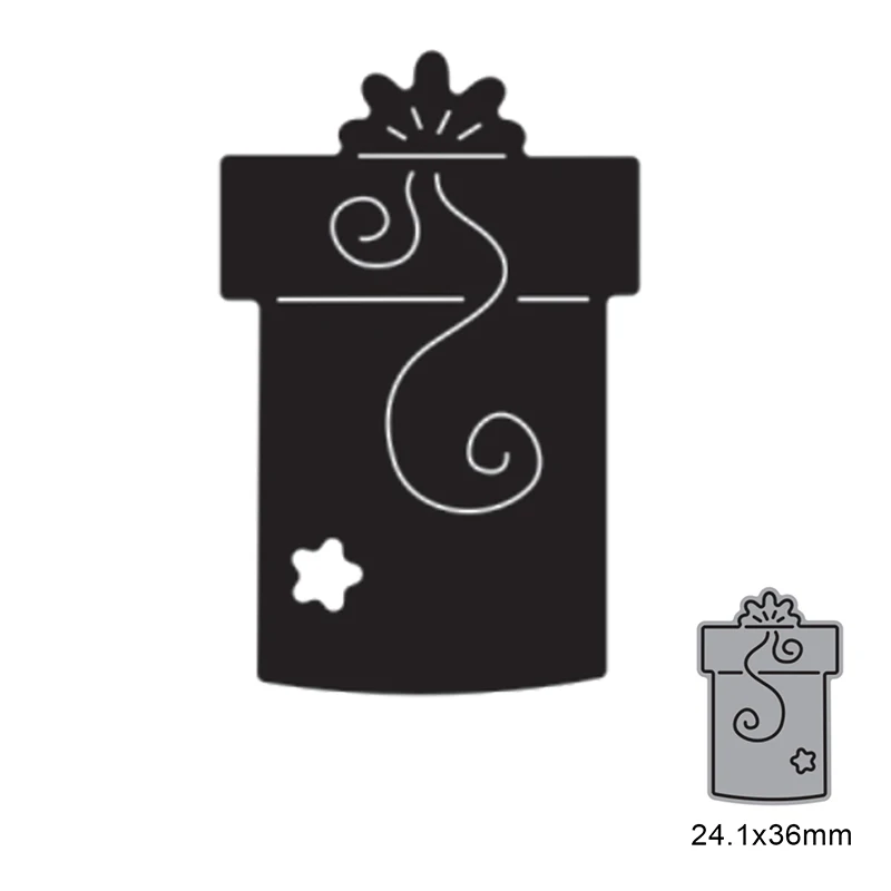 

Рождественская Подарочная коробка, металлические высекальные штампы для «сделай сам», высечка для скрапбукинга, бумажные карты, рельефное ...