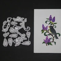 bird metal cutting dies flower troqueladora tree branches decoration stencil scrapbooking stamps and dies 2019 new craft