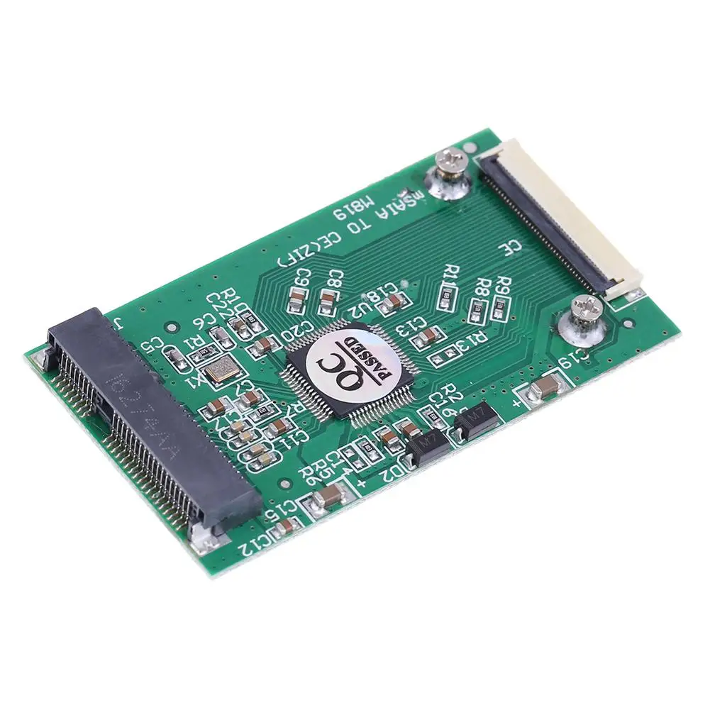 1 шт. Mini SATA mSATA PCI E IPOD SSD до 40pin 8 дюймов ZIF CE конвертер карта компьютерное подключение