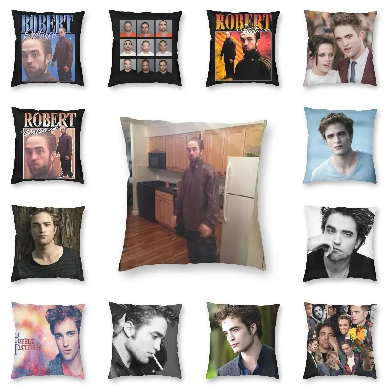 

Robert Pattinson Standing Meme Pillow Case Decoration Rob Cushion Cover Throw Pillow for Living Room Double-sided Printing