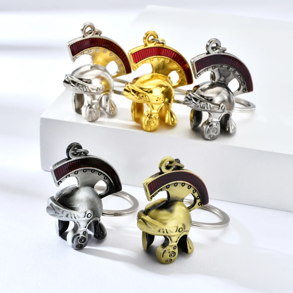 Новейший винтажный итальянский рыцарский шлем Vicney - брелок Retro Key chain Centurion Ring в качестве подарка.
