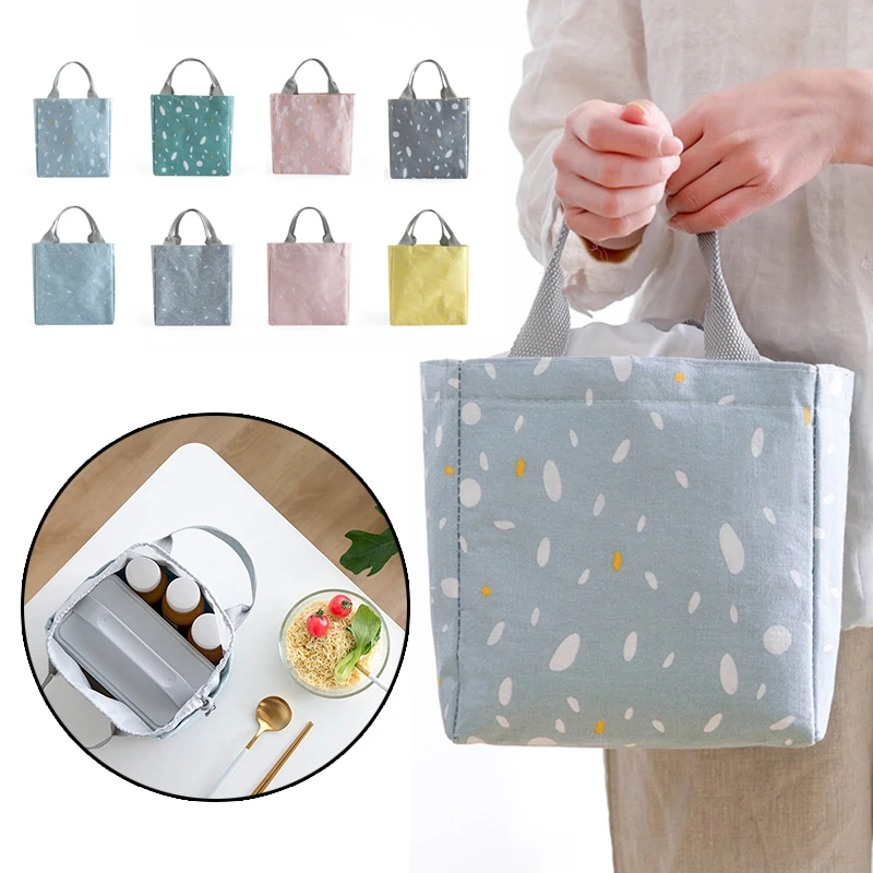 

Изолированная сумка для ланча, сумка-холодильник для рта, ручная переноска, удобная многоразовая сумка для ланча для еды для мужчин и женщин...