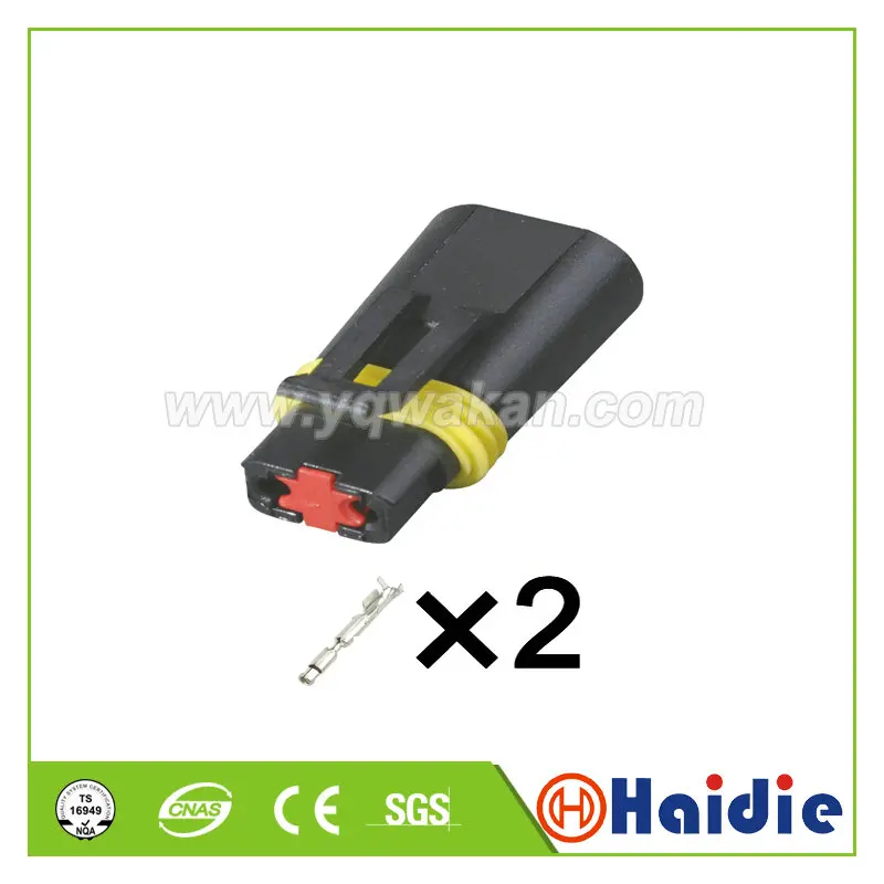 Бесплатная доставка 5 комплектов 2-контактный автомобильный проводной кабель