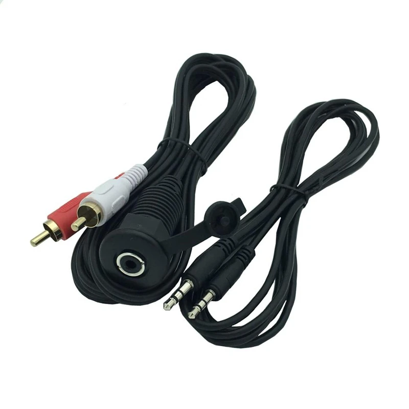 Dc3.5мм/3RCA кабель для наушников IPod или MP3 плеер спутниковый радио 1 м|Кабели VGA| |