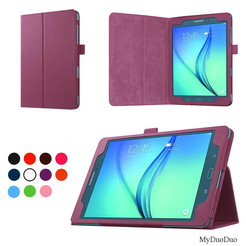 Чехол для планшета для samsung Galaxy Tab A T550 T555 SM-T550 9," Откидная подставка из искусственной кожи, умный чехол, защитная оболочка+ пленка+ стилус