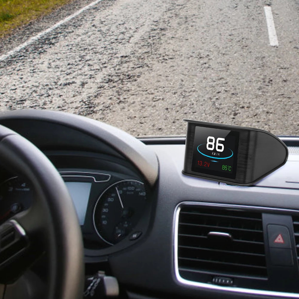 Hud OBD2 компьютерный автомобильный проектор скорости цифровой измеритель скорости Дисплей Расход топлива Датчик температуры диагностический инструмент