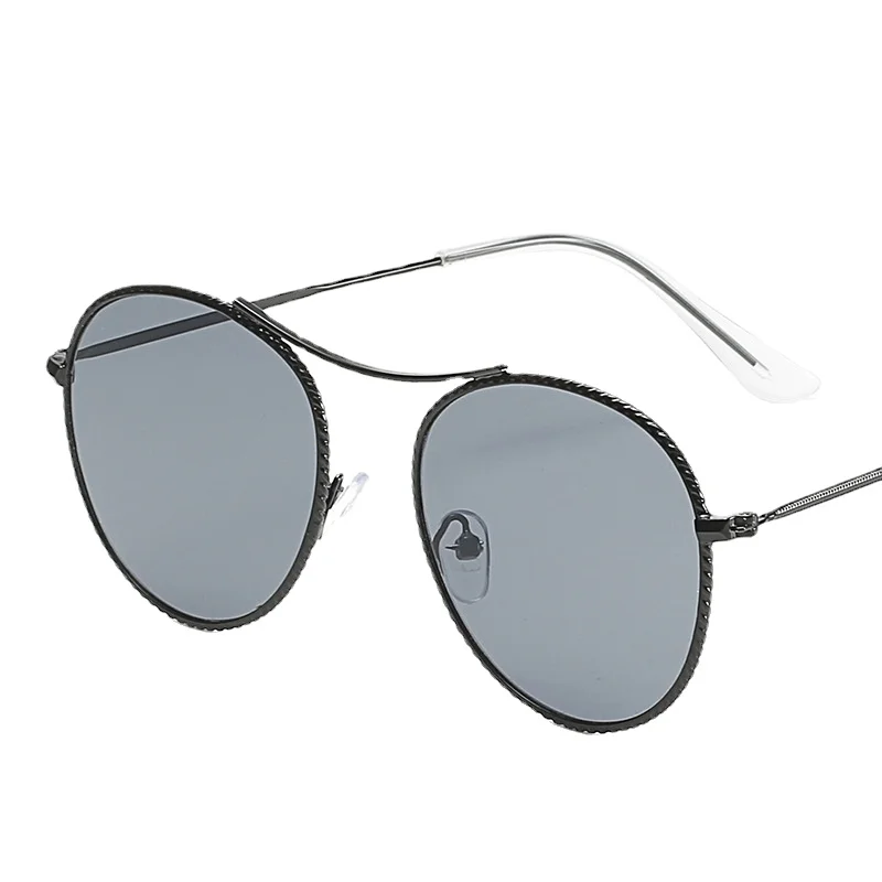 Солнцезащитные очки женские в стиле ретро, брендовые дизайнерские Роскошные зеркальные солнечные очки в винтажном стиле, чёрные очки с зол...