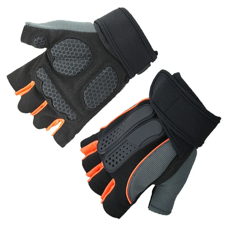 

Strength Training Half Finger Outdoor Wristband Weightlifting Exercise Bike Gloves