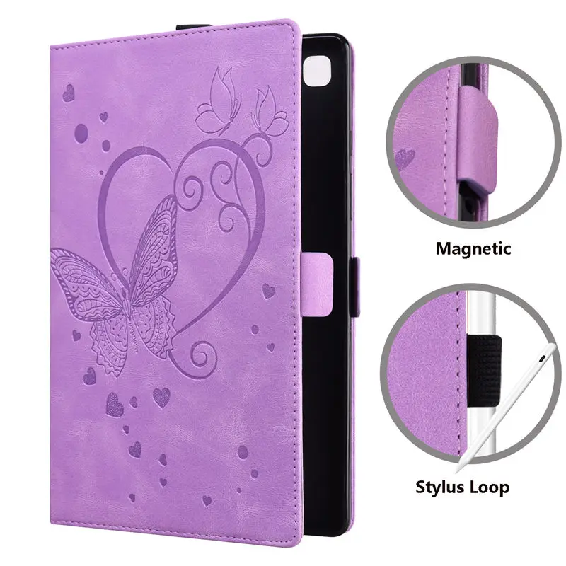 case for oppo realme pad 10 4 2021 rmp2102 rmp2103 case cover funda tablet 3d butterfly embossed wallet magnetic stand coque free global shipping