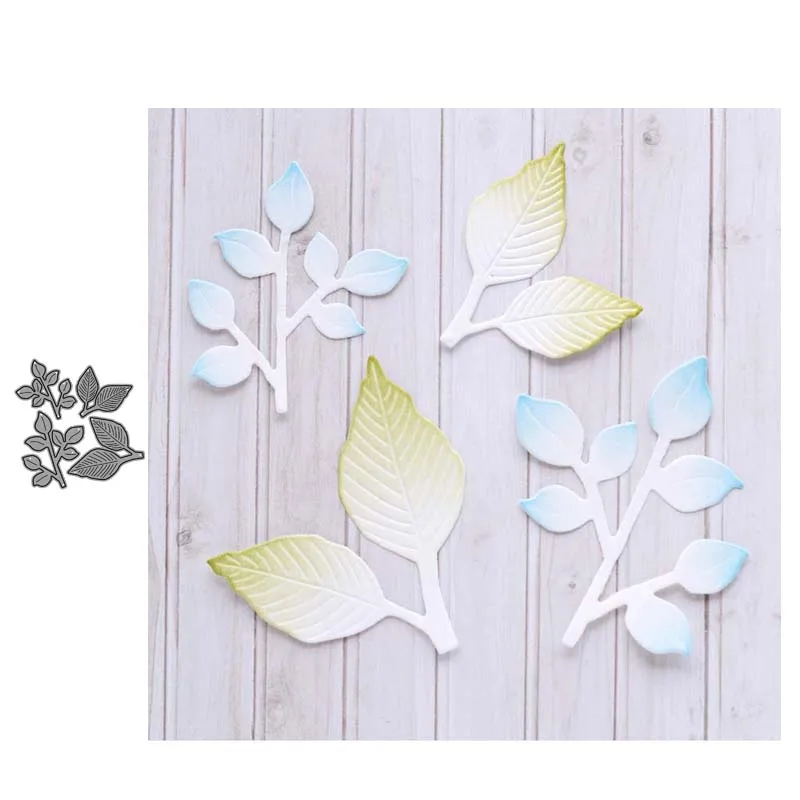 JC филиал Листья Металлический Трафаретный вырубной штамп Скрапбукинг Работа