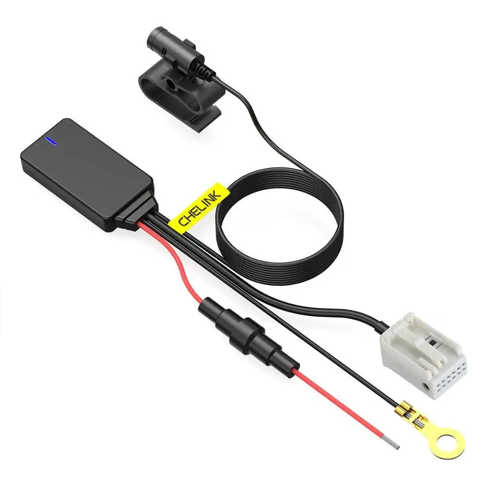 Автомобильный стереоадаптер с Bluetooth 4 0 Aux 12 штырьков громкая связь звонки