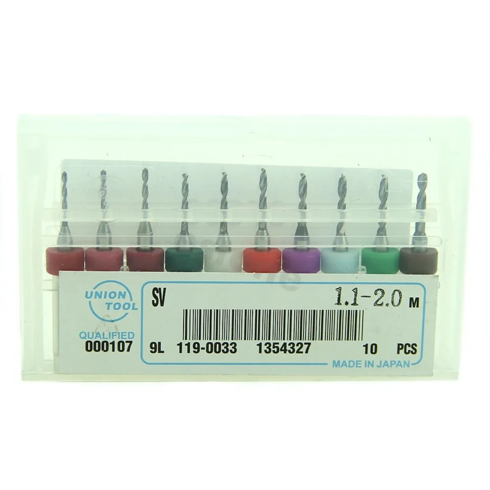 

DIY 10Pcs 1.1mm-2.0 mm PCB Print Circuit Board Carbide Micro Drill Bits Tool